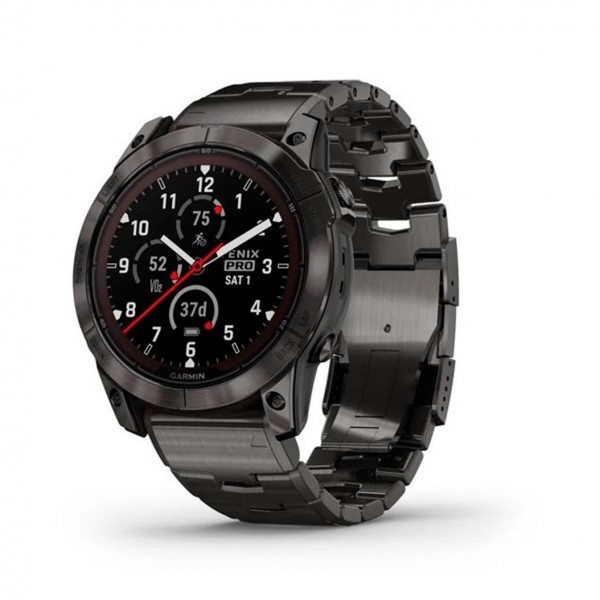 Garmin Fenix 7X Pro Sapphire Solar Carbon Gray DLC Titanium with Titanium Band (010-02778-30)