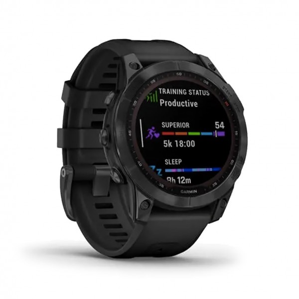 Garmin Fenix 7 Solar Slate Gray with Black Band (010-02540-10/11)