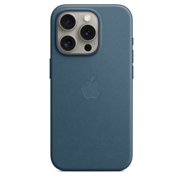 Чехол Apple FineWoven Case for iPhone 15 Pro with MagSafe Pacific Blue