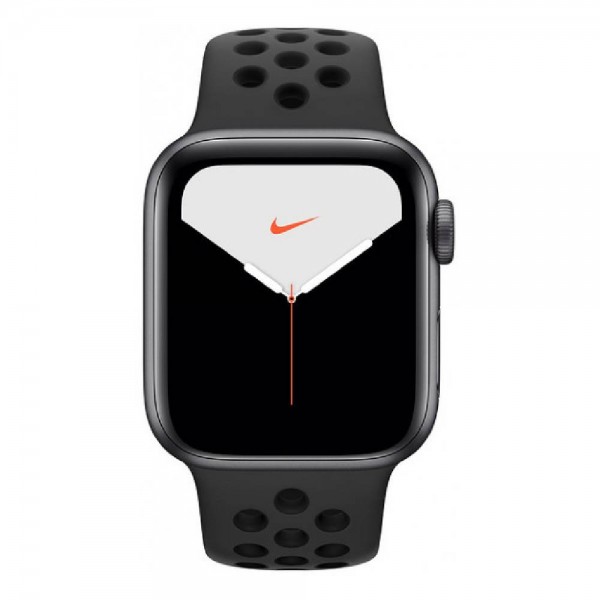 New Apple Watch Nike Series 5 GPS 40mm Space Gray Aluminum w. Anthracite/Black Sport Band (MX3T2)