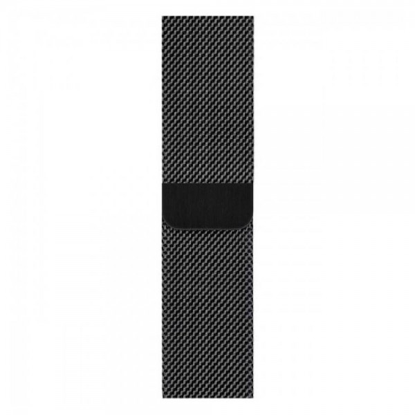 New Apple Watch Series 5 GPS + LTE 44mm Black Stainless Steel Case with Black Milanese Loop (MWW82)