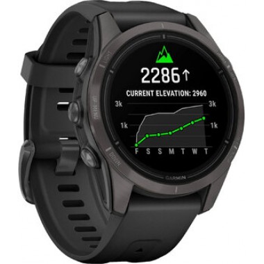Garmin Epix Pro 2 Sapphire 42mm Carbon Gray DLC Titanium with Black Band (010-02802-14/15)