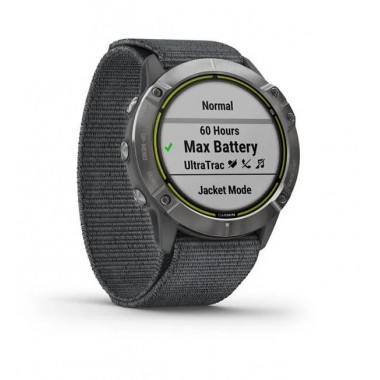 Garmin Enduro Steel with Gray UltraFit Nylon Strap (010-02408-00)