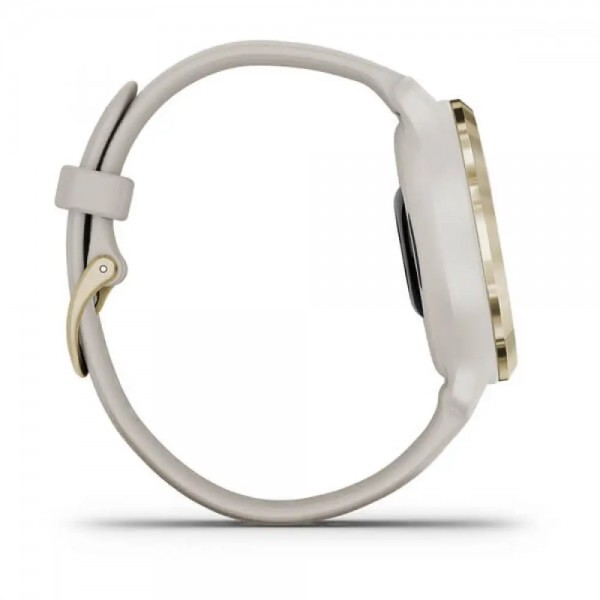 Garmin Venu 2S Light Gold Stainless Steel Bezel with Light Sand Case and Silicone Band (010-02429-01/11)