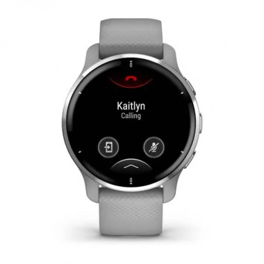 Garmin Venu 2 Plus Silver Stainless Steel Bezel with Powder Gray Case і Silicone Band (010-02496-00/10)