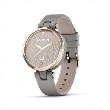 Garmin Lily Classic Edition Cream Gold Bezel with Braloba Gray Case and Italian Leather Band (010-02384-A2)