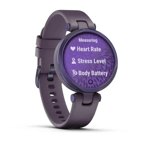 Garmin Lily Sport Edition Midnight Orchid Bezel with Deep Orchid Case and Silicone Band (010-02384-02)