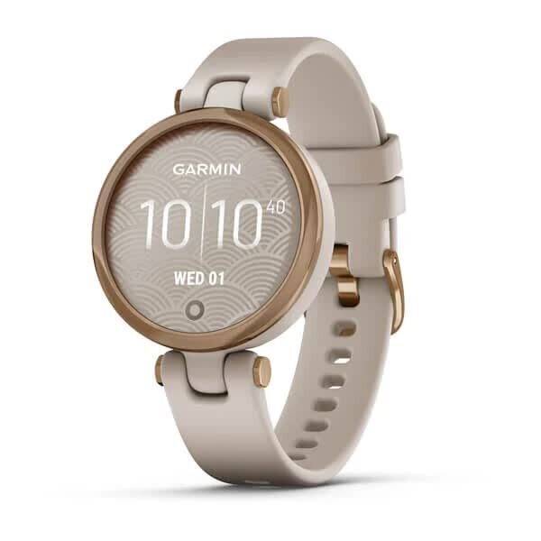 Garmin Lily Sport Edition Rose Gold Bezel with Light Sand Case and Silicone Band (010-02384-01)