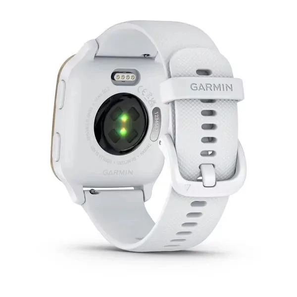 Garmin Venu Sq 2 Cream Gold Aluminum Bezel with White Case and Silicone Band (010-02701-01/11)