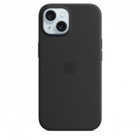 Чехол Silicone case for iPhone 15 with MagSafe Black