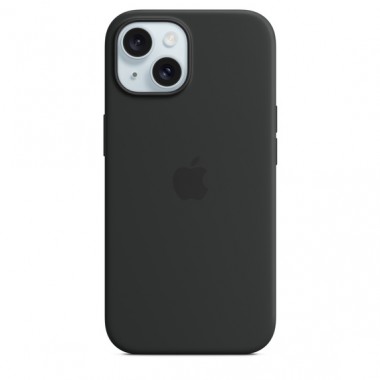 Чохол Silicone case для iPhone 15 with MagSafe Black