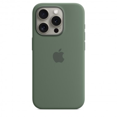Чохол Silicone case для iPhone 15 Pro with MagSafe Cypress