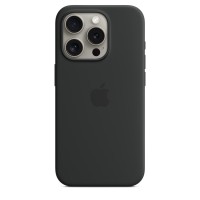 Чехол Silicone case for iPhone 15 Pro Max with MagSafe  Black