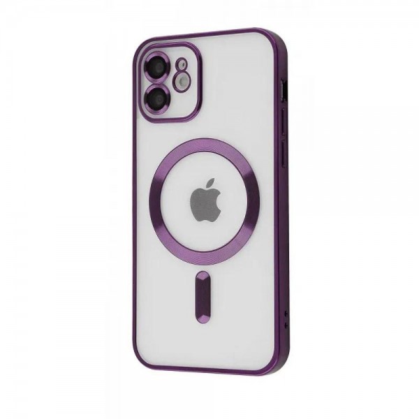 Чохол Metal Matte Case with MagSafe iPhone 12 (deep purple)