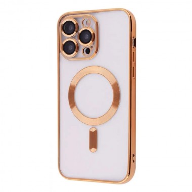 Чехол Metal Matte Case with MagSafe iPhone 12 Pro (gold)