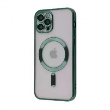 Чохол Metal Matte Case with MagSafe iPhone 12 Pro (Dark Green)