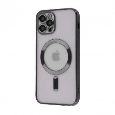 Чехол Metal Matte Case with MagSafe iPhone 12 Pro (black)