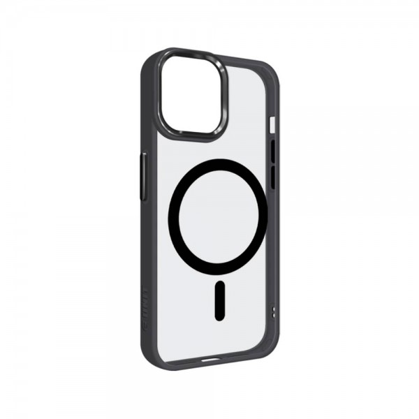 Чохол iPhone 12/12 Pro Black/Transparent MagSafe