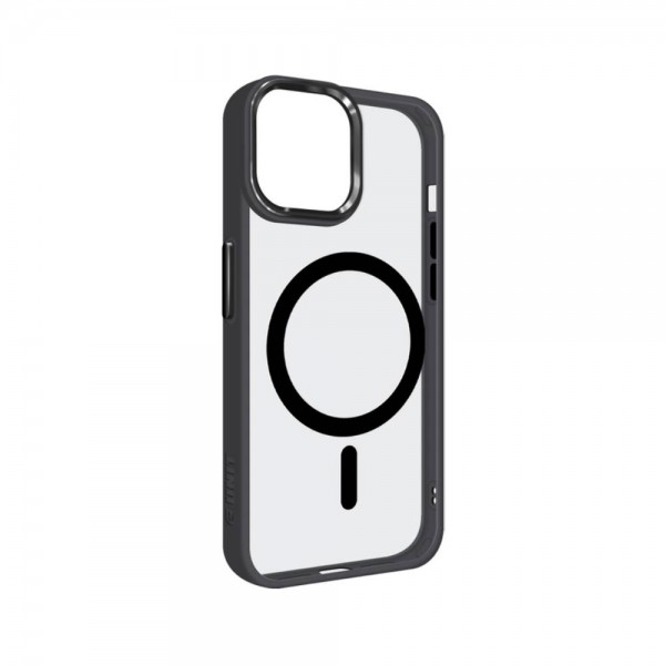 Чохол iPhone 11 Pro Max Black/Transparent MagSafe