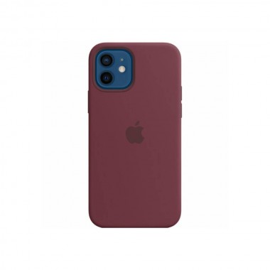 Чехол Apple Silicone case for iPhone 12/12 Pro Plum