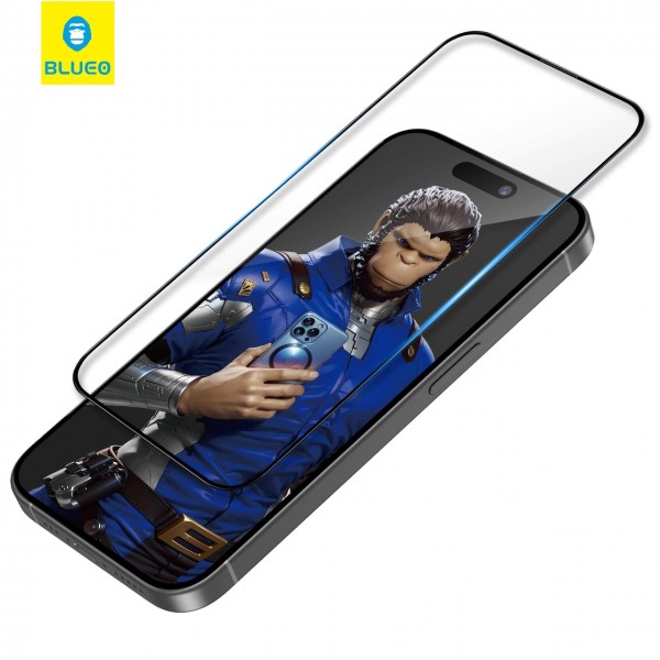 Защитное стекло Blueo 3D Invisible Airbag Tempered Glass for iPhone 14 Pro/15