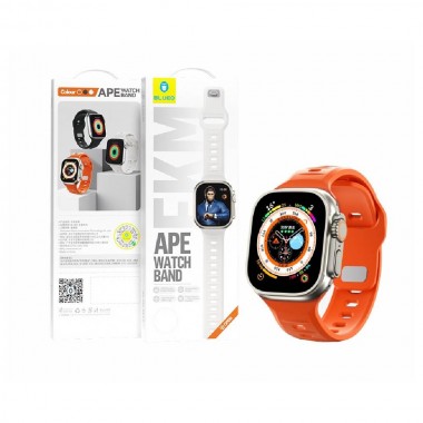 Ремінець Blueo Fluoro Rubber Sport Watch Band 42/44/45/49 mm Orange