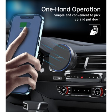 Choetech 15W Magnetic Сar Сharger  Blue