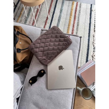 Чехол MyCream 13 дюймов коричневый с цветами