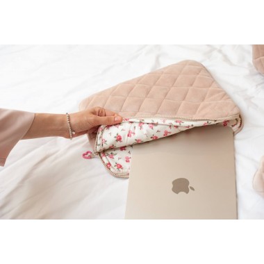 Чехол MyCream 13 дюймов бежевый с цветами