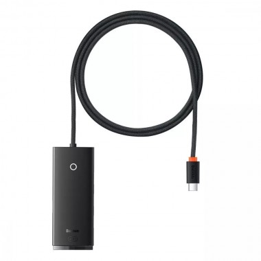 USB-Хаб Baseus Lite Series 4-in-1 (Type-C to USB 3.0*4) (1m) Black