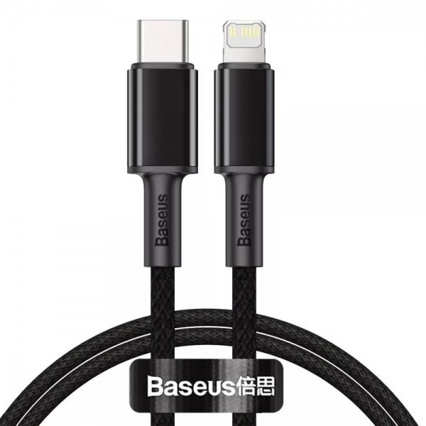 Кабель Baseus High Density Braided Type-C to Lightning PD 20W (2m) black