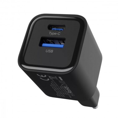 СЗУ Proove Silicone Power Plus 20W (Type-C + USB) black