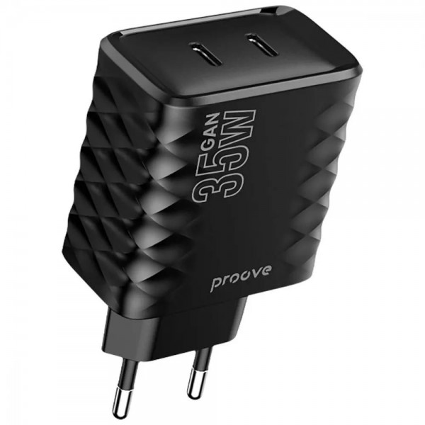 СЗУ Proove Speed Surge Gan 35W (Type-C+Type-C) black