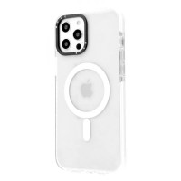 Чехол WAVE Clear Case Side with Magnetic Ring iPhone 12 Pro Max White