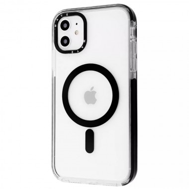 Чохол WAVE Clear Case Side with Magnetic Ring iPhone 12/12 Pro Black