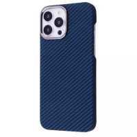 Чехол WAVE Premium Carbon Slim with Magnetic Ring iPhone 13 Pro Max Blue