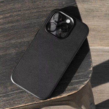 Чохол WAVE Premium Leather Edition Case with Magnetic Ring iPhone 12 Pro Max Black