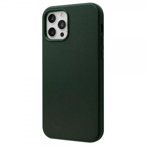 Чохол WAVE Premium Leather Edition Case with Magnetic Ring iPhone 13 Pro sequoia green