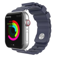 Ремешок AhaStyle Premium Rugged Silicone Band for Apple Watch 38/40/41 mm Midnight Blue