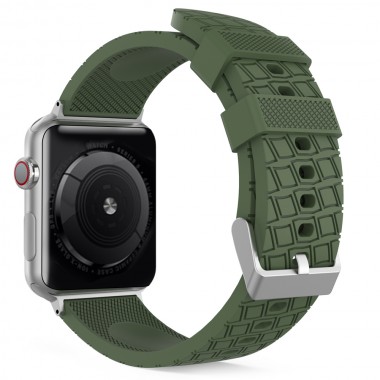 Ремешок AhaStyle Premium Tire Texture Silicone Bands for Apple Watch 38/40/41 mm Pine Green