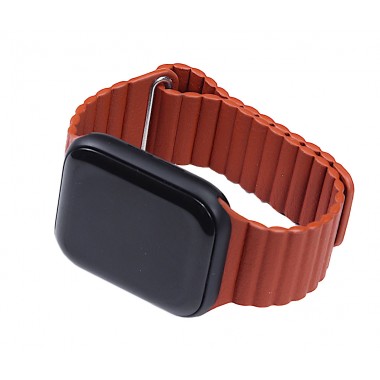 Ремінець Magnetic Leather Loop для Apple Watch 42/44/45 mm Saddle Brown