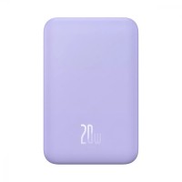Power Bank Baseus Magnetic Mini 20W 20000mAh (With cable Type-C to Type-C 20V/3A 0.3m) Purple