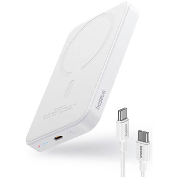 Power Bank Baseus Magnetic Mini 20W 5000mAh White