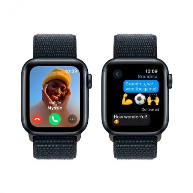 New Apple Watch SE 2 2023 GPS 40mm Midnight Aluminum Case w. Midnight Sp/Loop (MRE03) OPENBOX