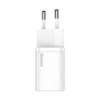 СЗУ Baseus Super Silicone PD Charger 20W (1Type-C) White