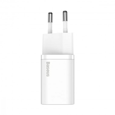 СЗУ Baseus Super Silicone PD Charger 20W (1Type-C) White