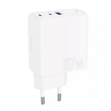 СЗУ Proove Shot GaN 67W (2Type-C+USB) White