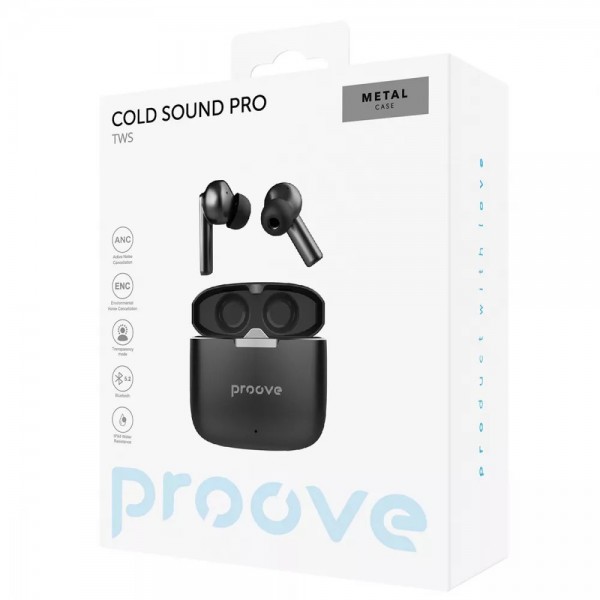 Бездротові навушники Proove Cold Sound Pro with ANC Black