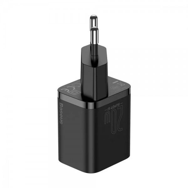 СЗУ Baseus Super Silicone PD Charger 20W (1Type-C) black