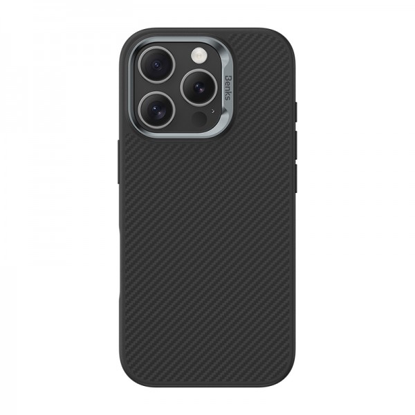 Чохол Benks Armor Pro Kevlar Case (600D) для iPhone 16 Pro with MagSafe Black